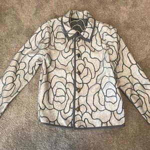 Women's reversible gray and white M jacket/blazer